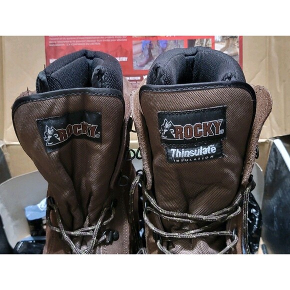 Rocky Jasper-Trac 8 M Insulated Boots Round Toe FQ0004799 Brown 8M Size New main image 11